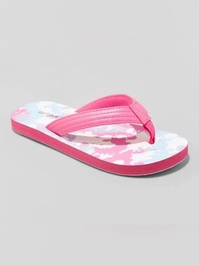 NEW Cat & Jack Girls' Ava Slip-On Thong Sandals Size Medium